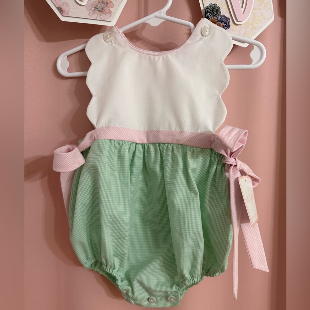 NWT Playful Pink and Green 6m One Piece